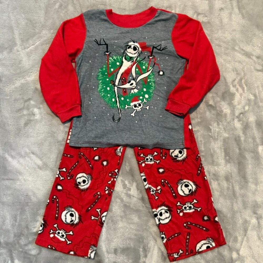 Nightmare Before Christmas Jack Skellington Pajamas Boys XS 4 5 Disney